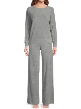 Barefoot Dreams cozychic ultra lite jersey pullover wide leg lounge pant set